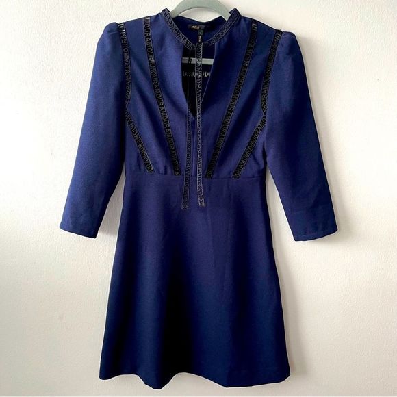 Maje Remala Host Pick 🎉Amour Lettering A-Line Mini Dress - Picture 3 of 13